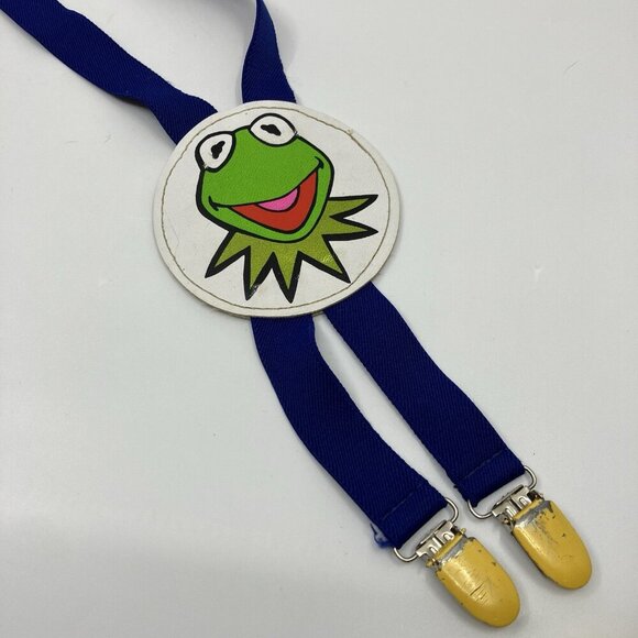 Vintage Kermit the Frog Kids Boys Suspenders - Picture 1 of 8